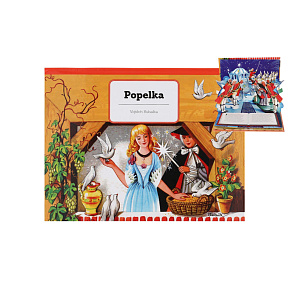 Knížka Popelka unikátní prostorové pohádky CZ text 26,5x20,5cm Knížka Popelka unikátní prostorové pohádky CZ text 26,5x20,5cm