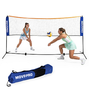 Univerzální síť 305x140 cm 3v1 nastavitelná pro badminton, volejbal, tenis, taška MOVEPRO