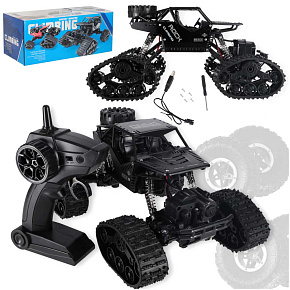 Dálkově ovládané auto na RC ovladač RC Rock Crawler 4x4 LHC012 auto 2v1 černé Dálkově ovládané auto na RC ovladač RC Rock Crawler 4x4 LHC012 auto 2v1 černé