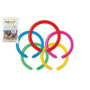 Balony D4 - Rurki włoskie mix 80/ 100 szt.
