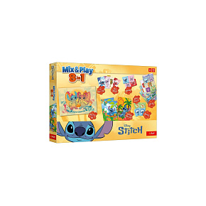 Mix & Play 8v1 Stitch společenská hra v krabici 40x27x5cm 
