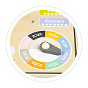 Dřevěná manipulační tabule kalendář hodiny ECOTOYS