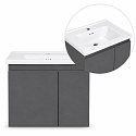 Závěsná koupelnová skříňka s umyvadlem + zrcadlo sada nábytku ModernHome