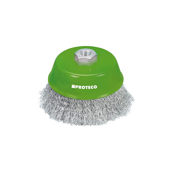 Proteco - 10.231-100-NER - kartáč hrnkový 100mm x M14  NEREZ  0.35 mm