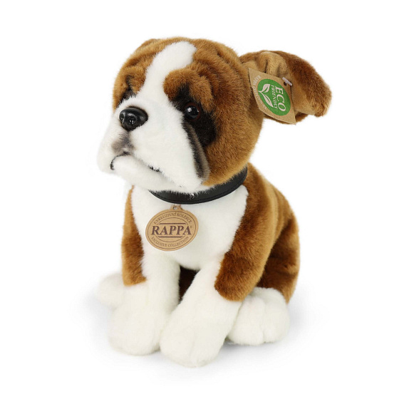 Plyšový pes boxer s obojkem 27 cm ECO-FRIENDLY