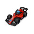 Závodní vůz formule 21cm s figurkou červená v krabici 22x10,5x11cm 24m+