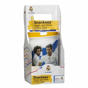 Snackeez Jr. - Real Madrid drinkbeker en snackbox in één