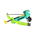 Pistole/kuše s lukem na přísavky plast 25cm + šípy 3ks v krabici 36x21x5cm