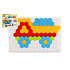 Mozaika klobouček 2,5cm hladká plast 127ks v krabici 34x24x4cm