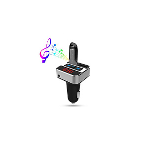 FM transmitter s bluetooth připojením do auta, 2x USB + handsfree
