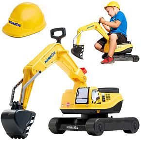 FALK Bagr Komatsu Otočný Lopatový + Přilba