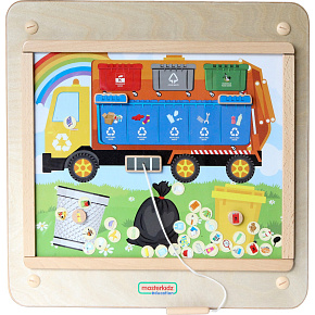 MASTERKIDZ Tablica Edukacyjna Segregacja Odpadów Montessori MASTERKIDZ Tablica Edukacyjna Segregacja Odpadów Montessori