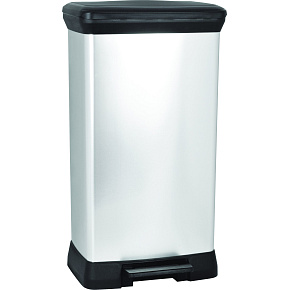 Odpadkový koš DECO BIN 50l střibrný