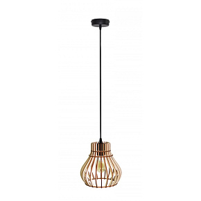 TEMAR Závěsný lustr BARREL BEC 250 světlé dřevo 25cm