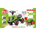 FALK Traktůrek Baby Claas Zelený s Přívěsem + příslušenství od 1-3 let