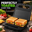 Just Perfecto JP-PNI70W : grille-pain électrique à deux plaques, machine à sandwich, machine à jaffle