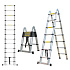 Herzberg HG-5440: Retracting Aluminum Telescopic Ladder - 4.4M