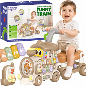WOOPIE BABY Interaktivní Vláček Odrážedlo Chodítko 3v1 Edukační Hrající Světlo WOOPIE BABY Interaktivní Vláček Odrážedlo Chodítko 3v1 Edukační Hrající Světlo