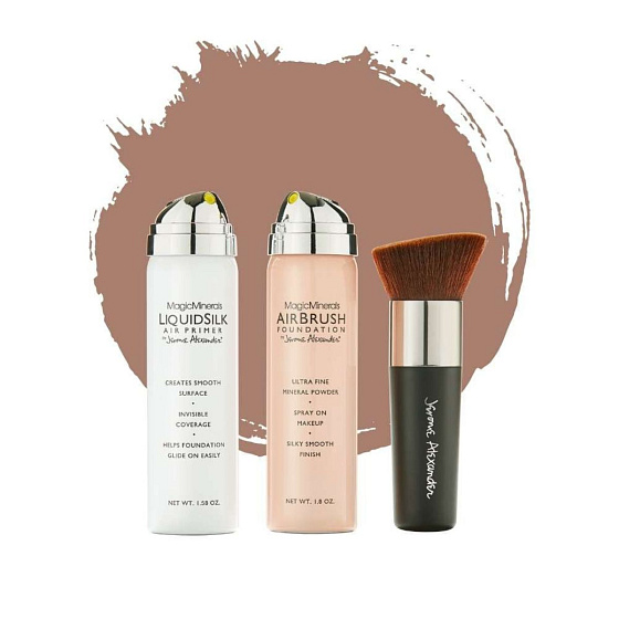 AirBrush Foundation 3pcs - Medium/Dark