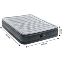 Materac łóżko do spania dwuosobowy z pompką automatyczną 191x137 cm INTEX 67768