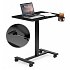 Mobilne biurko 70x48 cm stolik pod laptopa regulacja wysokości 71,5-112 cm czarny ModernHome