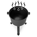 Litinový kotlík stojící 8L myslivecký hrnec ohniště gril MultiGarden