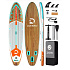 Lebula sup deska pompowana do pływania paddle stand up zestaw 335cm imitacja drewna