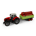 Traktor s přívěsem na dřevo 45 cm