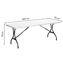 Stół cateringowy bankietowy ogrodowy składany 240x70 cm MultiGarden