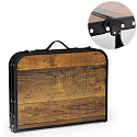 Turistický stůl 60x40 cm kempingový skládací do kufříku postaršený dub MultiGarden