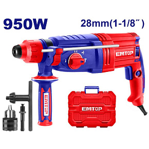 Pneumatické kombinované kladivo 950W 2,5J SDS Plus + sklíčidlo