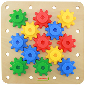 MASTERKIDZ Ozubená Kola Postavte si Vlastní Mechanismus Montessori Tabule