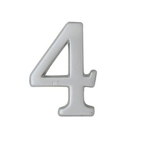 Číslice SP 5cm chrom-satén 4