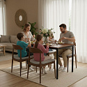 Stůl do kuchyně jídelny pro 4-5 osob, počítačový stůl 120x60 cm ModernHome
