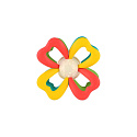 Točáček kytka babyted silikon/plast 9,5x5cm na kartě 0m+