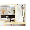 Domek dla lalek drewniany LULILO FLORO boho LED 78cm