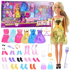 WOOPIE ROYAL Lalka Lili Modelka Stylistka Modowa z Akcesoriamii WOOPIE ROYAL Lalka Lili Modelka Stylistka Modowa z Akcesoriamii