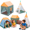 Stan pro děti domek teepee do domu zahrady wigwam + tunel sada 5v1 coil