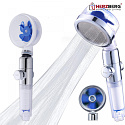 Herzberg Turbo Charger Showerhead - Matte Blue