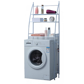 Herzberg HG-03589: 3-Tier Washing Machine and Bathroom Storage Shelf Organizer - White
