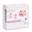 Dřevěná čajová sada konvička šálky 14 kusů ECOTOYS