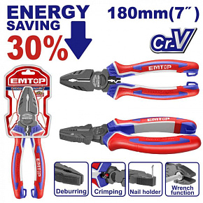 Kleště kombinované 180 mm (úspora síly 30%)