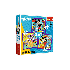 Puzzle - _3w1_ - Miki i jego wesoa ekipa / Disney Mickey Mourse and Friend