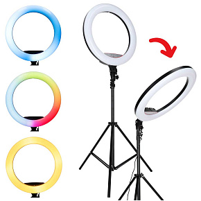 RGB LED kruhová lampa na selfie