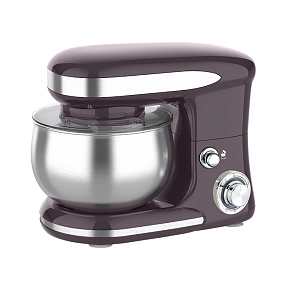 Swiss Haus SH-KM1805 : Batteur sur socle multi-usages 5 L à 6 vitesses avec fonction d'impulsion - 1300 W, violet Swiss Haus SH-KM1805 : Batteur sur socle multi-usages 5 L à 6 vitesses avec fonction d'impulsion - 1300 W, violet