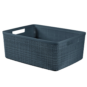 Košík Jute M tmavě šedá