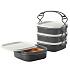 Herzberg HG-L765 : Boîte à lunch à 4 niveaux sans BPA avec poignée Ensemble de récipients alimentaires étanches