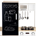 Dřevěná kuchyňka pro děti samostatné segmenty XXL tabule + LED ECOTOYS