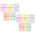 Oxford zeszyt a5 60 k kratka flowers pastel 10szt