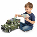 Lebula skarbonka sejf auto ciężarówka ternowa swat światło dźwięk banknoty